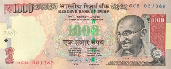 1000 Rupees