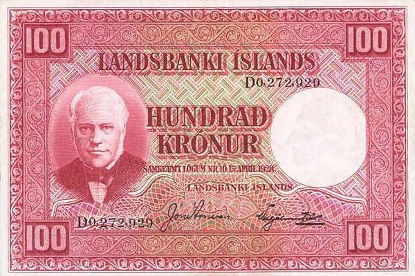 100 Krónur Landsbanki Íslands