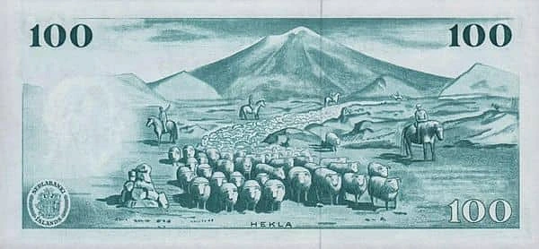 100 Krónur Seðlabanki - Íslands