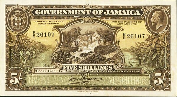 5 Shillings George V