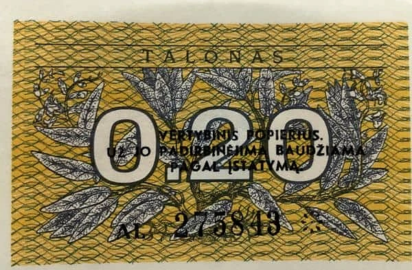 0.20 Talonas