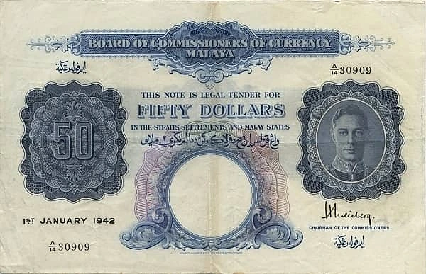 50 Dollars George VI