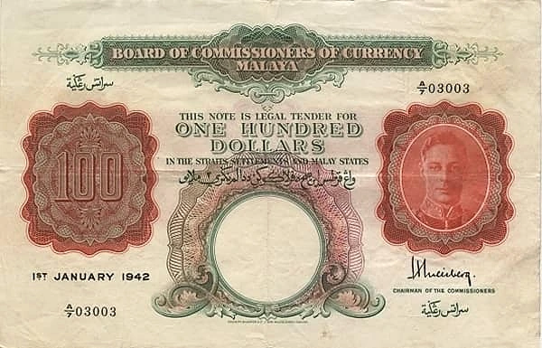 100 Dollars George VI