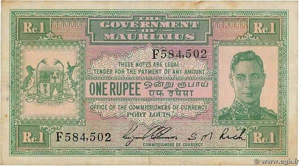 1 Rupee George VI