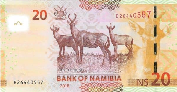 20 Namibian Dollars