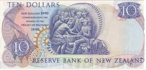 10 Dollars Elizabeth II Treaty of Waitangi