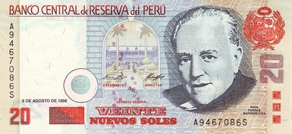 20 nuevos soles