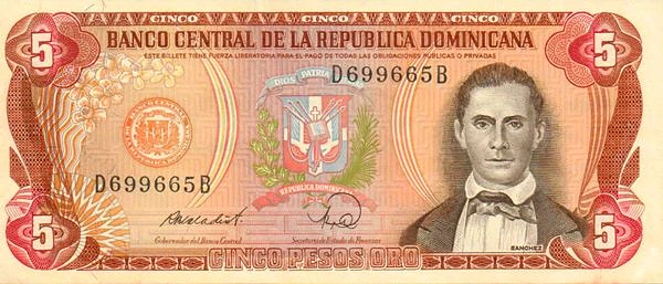 5 Pesos Oro
