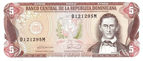 5 Pesos Oro