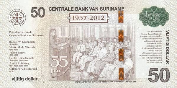 50 Dollars 55 Years of Central Bank