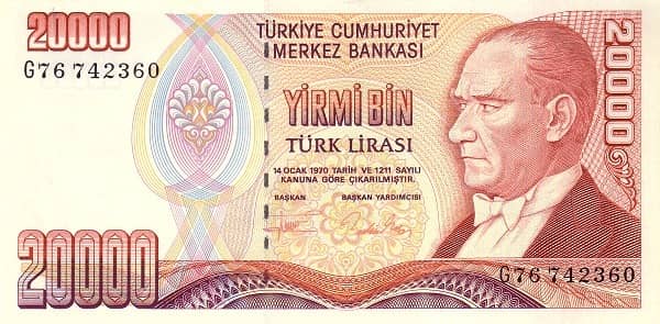 20000 Lira