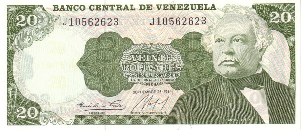 20 Bolivares