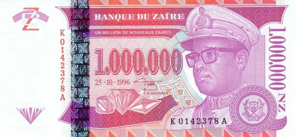 1000000 neue Zaïres