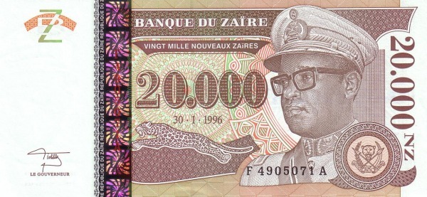 20000 neue Zaïres