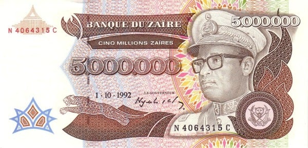 5000000 Zaïres