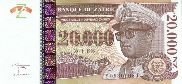 20000 neue Zaïres