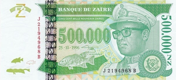 500000 neue Zaïres