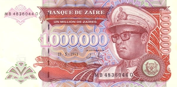 1000000 Zaïres