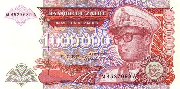 1000000 Zaïres