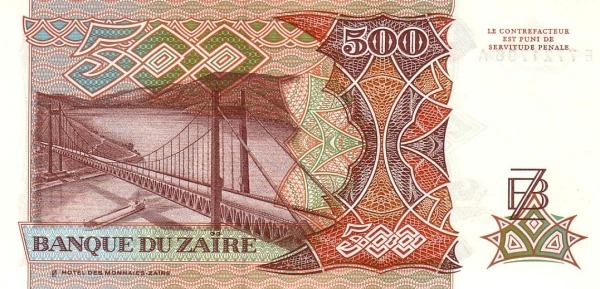 500 Zaïres