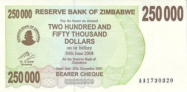 250000 Dollars