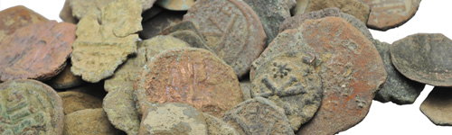 Reinigung alter Münzen