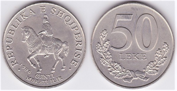 50 leke (König Gentius von Illyrien)