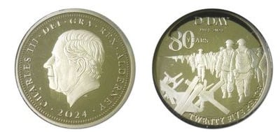 25 pence (80º aniversario del Día D)