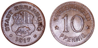 10 pfennig (Stadt Berleburg - Preußische Provinz Westphalen)