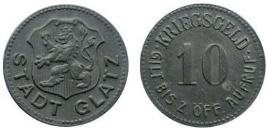 10 pfennig (Stadt Glatz - Preußische Provinz Schlesien)