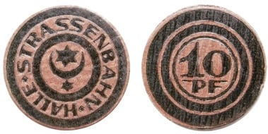 10 pfennig (Stadt Halle an der Saale - Preußische Provinz Sachsen)