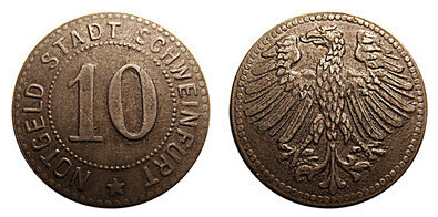 10 pfennig (Stadt Schweinfurt - Land Bayern)