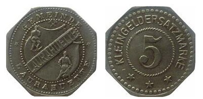 5 pfennig ( Laurahütte - Oberschlesien)