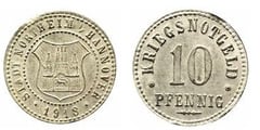 10 pfennig (Ciudad de Northeim-Provincia prusiana de Hannover)