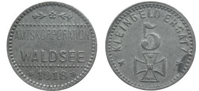 5 Pfennig (Kreis Waldsee-Land, Württemberg)