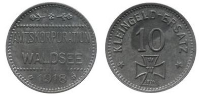 10 Pfennig (Bezirk Waldsee-Land, Württemberg)