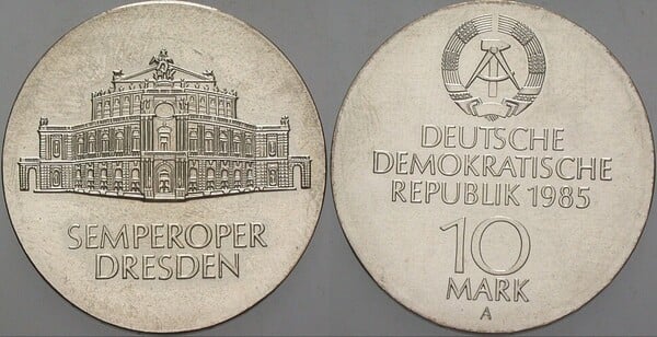 10 mark (Wiedereröffnung der Semperoper in Dresden)