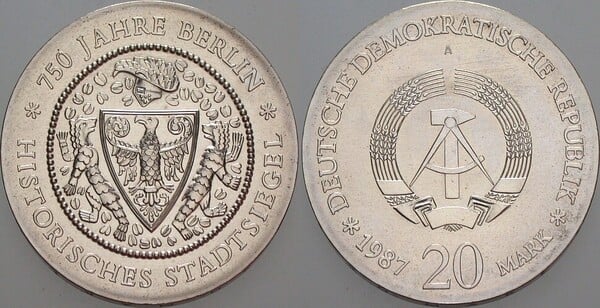 20 mark (750-Jahr-Feier von Berlin)