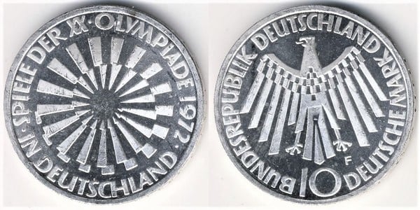 10 mark (XX. Olympische Spiele-München 72)