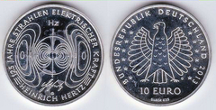 10 euro (Heinrich Hertz - 125 Jahre Elektrische Strahlen)