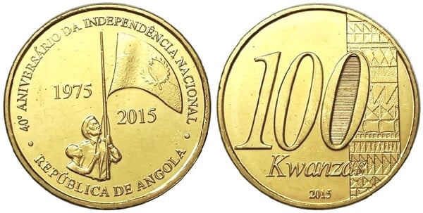 100 kwanzas  (40. Jahrestag der Unabhängigkeit)