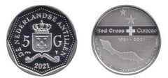 5 gulden (90 años Cruz Roja Curaçao)