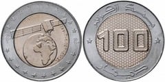 100 dinars (Primer satélite de comunicaciones)