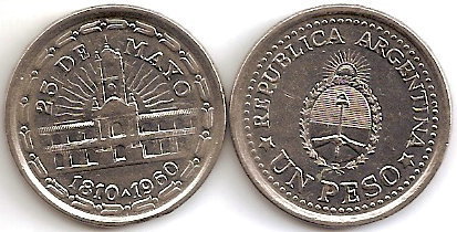 1 peso (150. Jahrestag der Mai-Revolution von 1810)