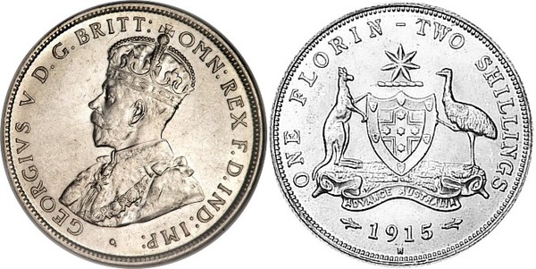 2 shillings (Georg V.)