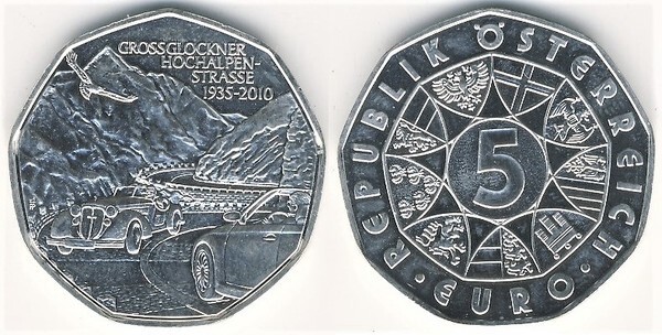 5 euro (Großglockner Alpenstraße)