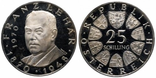 25 schilling (100. Jahrestag der Geburt von Franz Lehar)