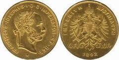 4 florin-10 francs (Franz Joseph I.)