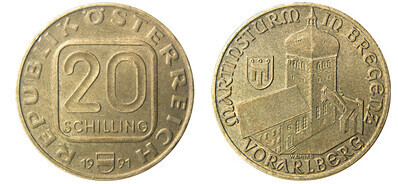 20 schilling (Vorarlberg - Martinsturm in Bregenz)