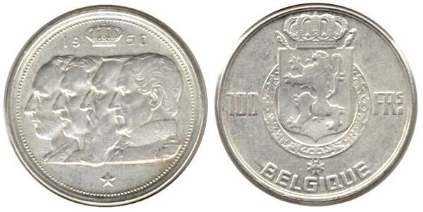 100 francs (Leopold III. - Belgien)